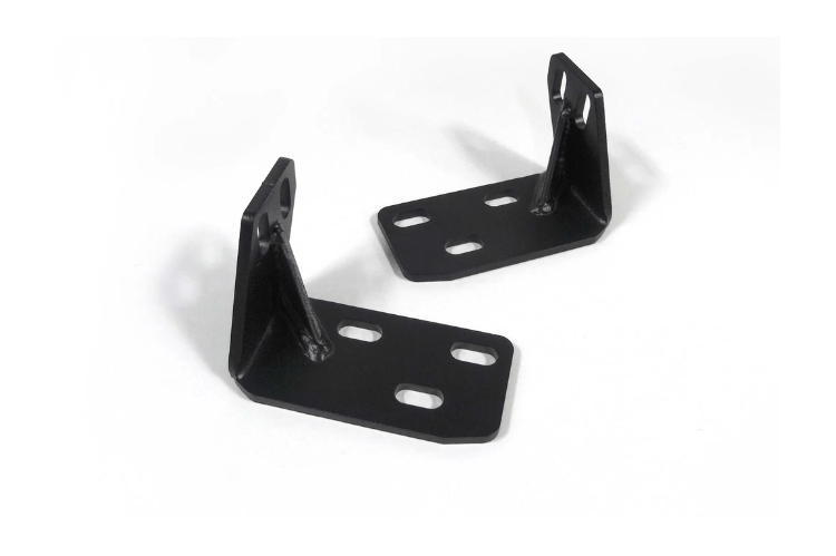 TJ/LJ frame reinforcement brackets in black by Lod Offroad