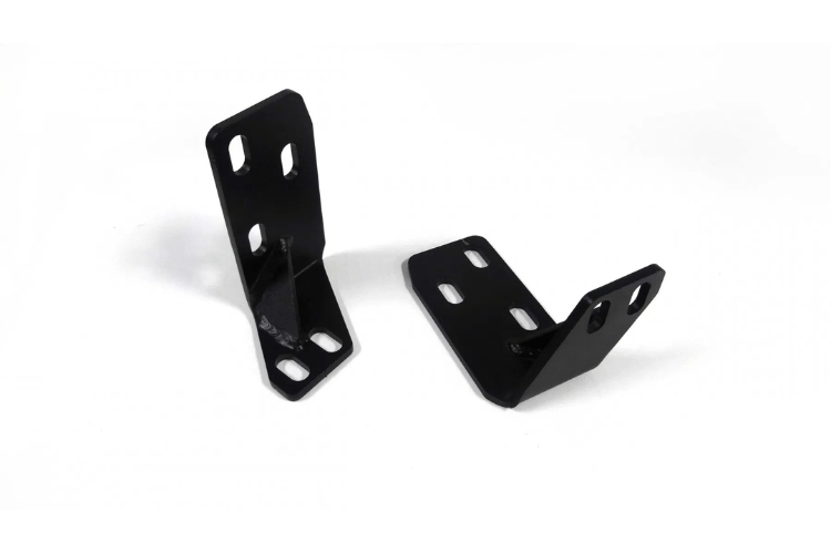 TJ/LJ frame reinforcement brackets in black by Lod Offroad