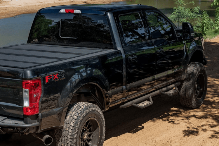 N-Fab HPC1971QC-TX 2020-2023 GMC Sierra 2500/3500 Podium LG & SS Steps
