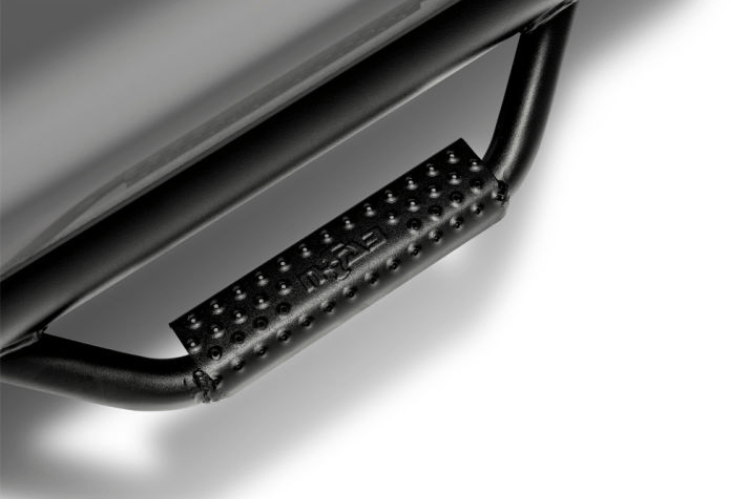 DNA MOTORING 3" Round Black Nerf Bars For 2002-2009 Dodge Ram Crew Cab 1500-3500