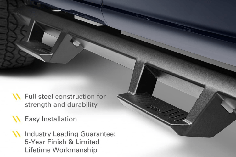 N-Fab EXC07QC-TX GMC Sierra 2500HD/3500HD 2015-2019 EpYx Step System Extended/Double Cab - Textured Black
