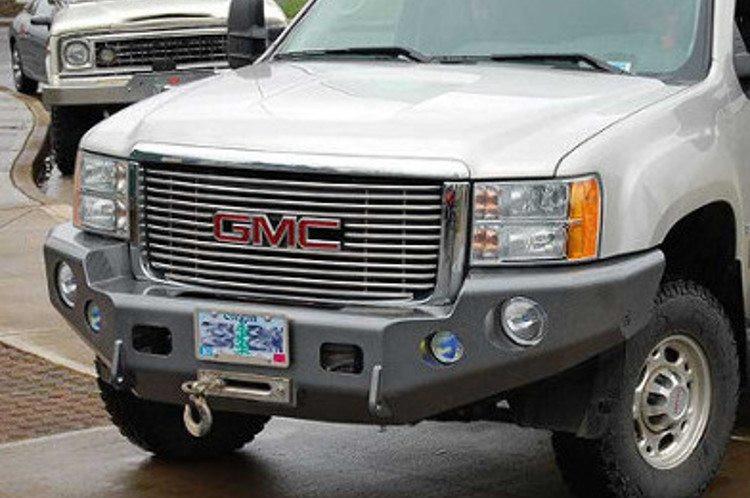 TrailReady 10725B Chevy Silverado 2500/3500 2020-2023 Front Bumper Winch Ready Base