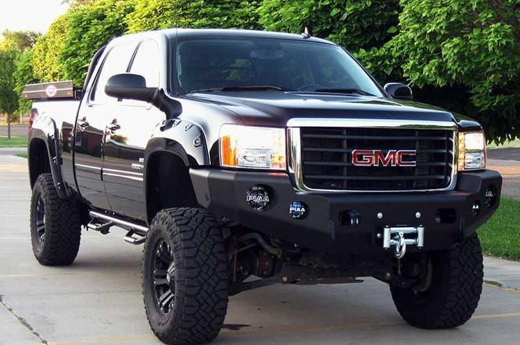 TrailReady 10725B Chevy Silverado 2500/3500 2020-2023 Front Bumper Winch Ready Base