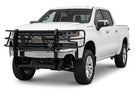 Heavy-duty grille guard Ranch Hand GGC19HBL1 for Chevy Silverado 1500, full front-end protection without camera compatibility