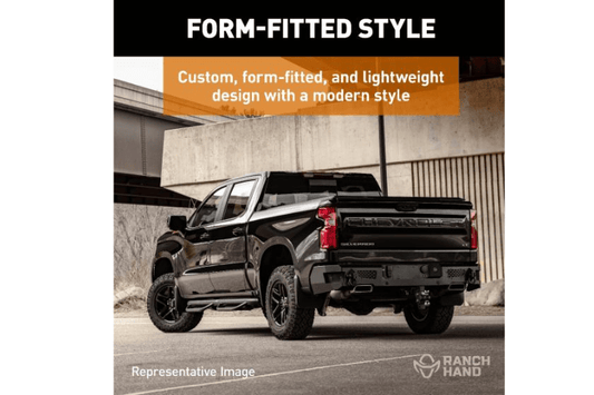Ranch Hand Midnight rear bumper for GMC Sierra 2500/3500 HD, rugged truck back bumper