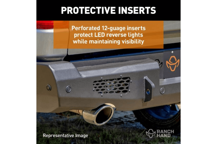 Ranch Hand Midnight rear bumper for GMC Sierra 2500/3500 HD, rugged truck back bumper