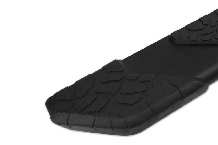 Raptor 1901-0052BT Chevy Silverado 2500HD/3500HD 2020-2024 5" Tread Step Slide Track Running Boards Black Textured Aluminum