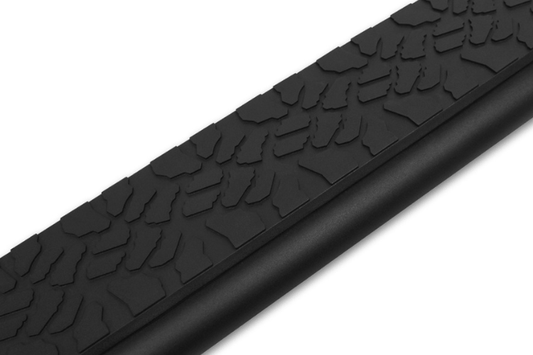 Raptor 1901-0174BT Chevy Silverado 2500HD/3500HD 2007-2019 5" Tread Step Slide Track Running Boards - Black Textured Aluminum