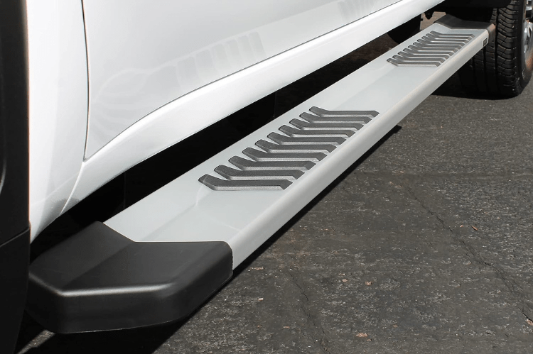 Raptor 1701-0052 GMC Sierra 2500HD/3500HD 2020-2024 6" OEM Style Slide Track Running Boards Crew Cab Brushed Aluminum