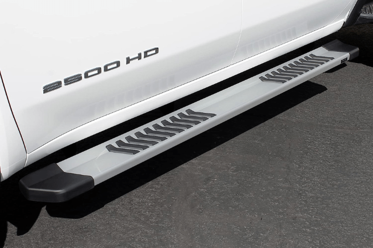 Raptor 1701-0052 GMC Sierra 2500HD/3500HD 2020-2024 6" OEM Style Slide Track Running Boards Crew Cab Brushed Aluminum