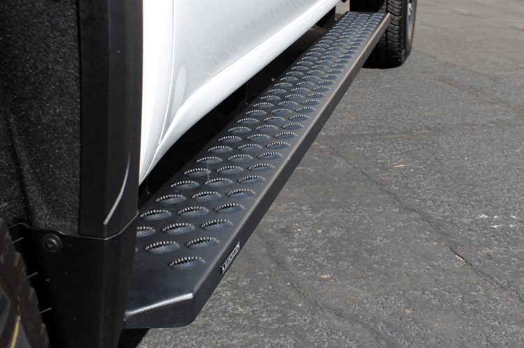 Raptor 2101-0052BT GMC Sierra 2500HD/3500HD 2020-2024 6.5" Sawtooth Slide Track Running Boards Crew Cab Black Textured Aluminum