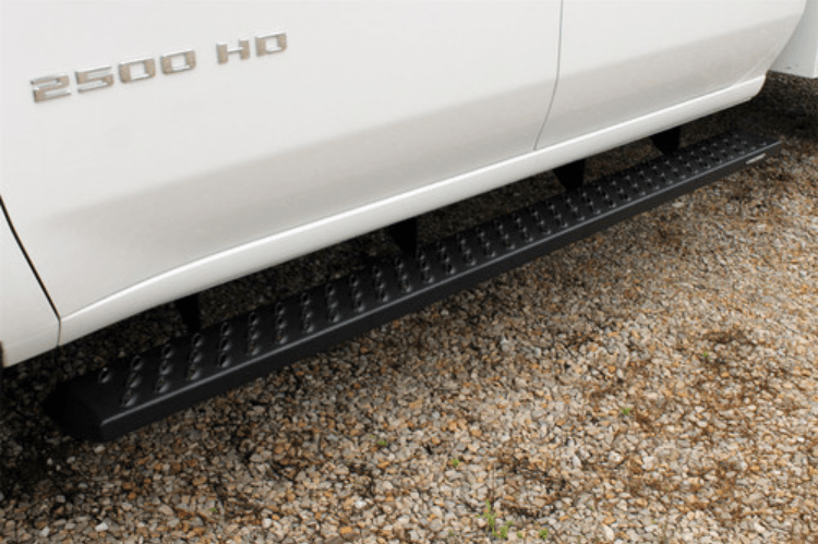 Raptor 2101-0052BT GMC Sierra 2500HD/3500HD 2020-2024 6.5" Sawtooth Slide Track Running Boards Crew Cab Black Textured Aluminum
