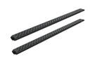 Raptor 2101-0174BT Chevy Silverado 2500HD/3500HD 2007-2019 6.5" Sawtooth Slide Track Running Boards - Black Textured Aluminum
