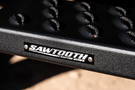 Raptor 2101-0174BT Chevy Silverado 2500HD/3500HD 2007-2019 6.5" Sawtooth Slide Track Running Boards - Black Textured Aluminum