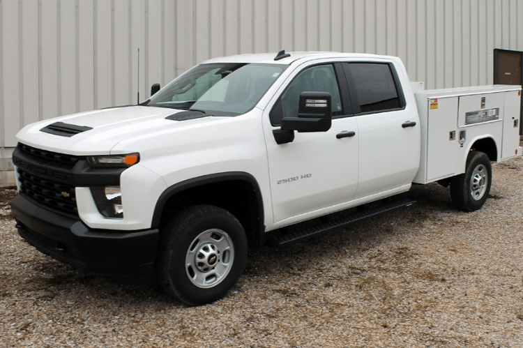 Raptor 2101-0174BT Chevy Silverado 2500HD/3500HD 2007-2019 6.5" Sawtooth Slide Track Running Boards - Black Textured Aluminum