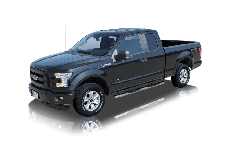 Raptor 1501-0722 2020-2023 Chevy Silverado 2500/3500 4" Curved OE Style Oval Nerf Bars - Stainless Steel