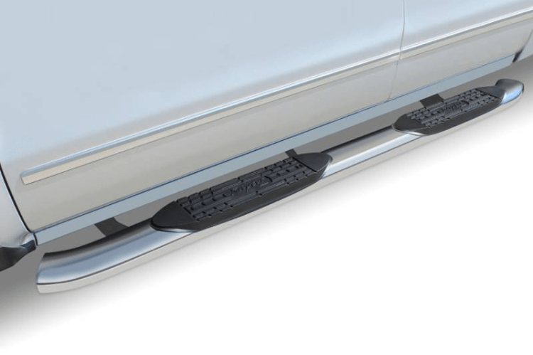 Raptor 1601-0422 2020-2023 Chevy Silverado 2500/3500 5" Curved OE Style Oval Nerf Bars - Stainless Steel