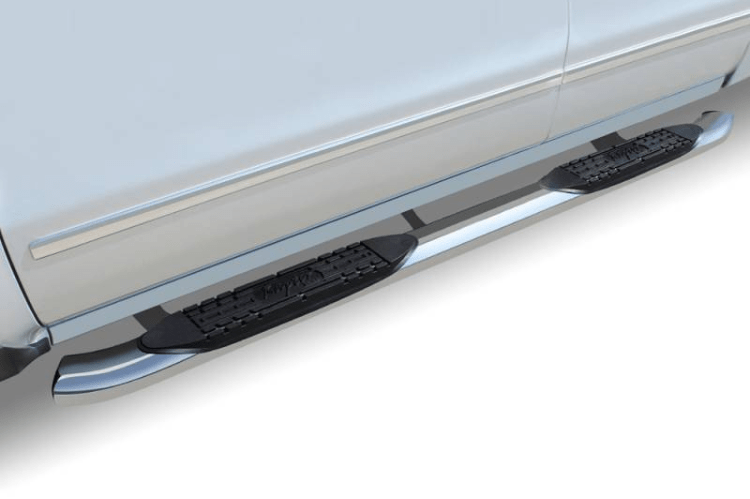 Raptor 1601-0422 GMC Sierra 2500HD/3500HD 2020-2023 5" Curved OE Style Oval Nerf Bars - Stainless Steel