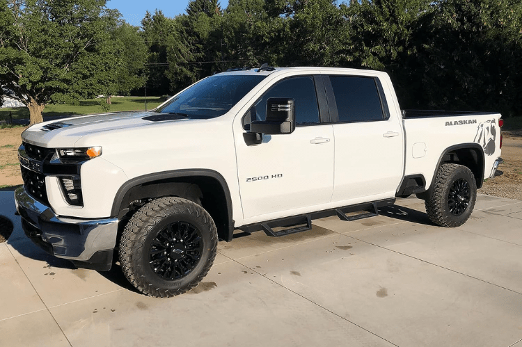 Magnum Raptor Series GTS26CH 2020-2025 GMC Sierra 2500/3500 RT Gen 2 Drop Steps - Black Textured Steel