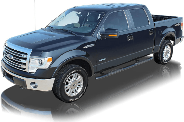 Raptor 1501-0604B GMC Sierra 2500HD/3500HD 2007-2019 4" Curved OE Style Oval Nerf Bars - Black E-Coated Steel