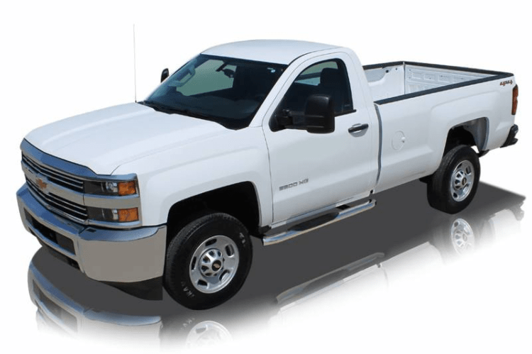 Raptor 1601-0324 GMC Sierra 2500HD/3500HD 2007-2019 5" Curved OE Style Oval Nerf Bars - Stainless Steel