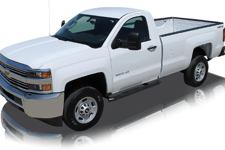 Raptor 1601-0324B GMC Sierra 2500HD/3500HD 2007-2019 5" Curved OE Style Oval Nerf Bars - Black E-Coated Steel