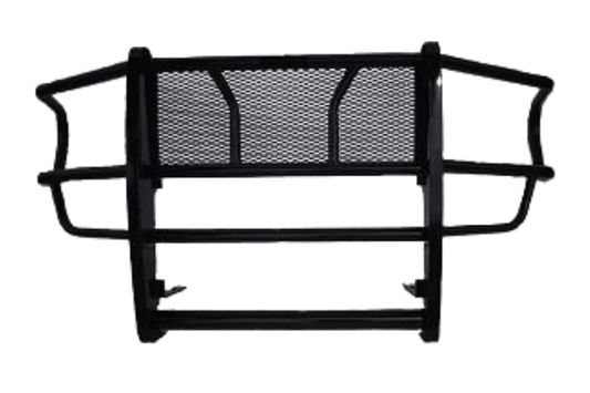 Heavy duty grille guard for Ford F-250/F-350 2017–2021 with truck front bumper guard.