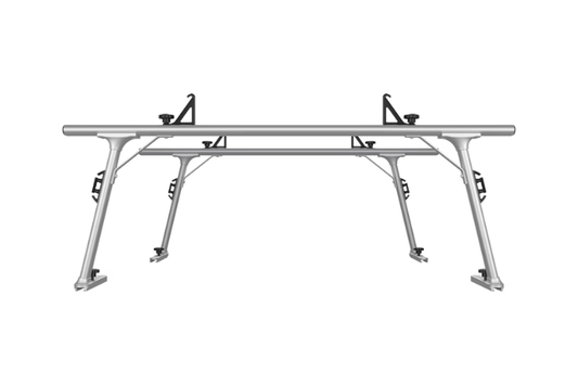Thule 43002XT Chevy Silverado 2500HD/3500HD 1999-2021 TracRac SR Overhead Rack Silver