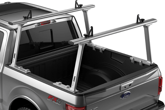 Thule 27000XT GMC Sierra 2500HD/3500HD 1999-2021 TracRac TracONE Bed Rack Silver