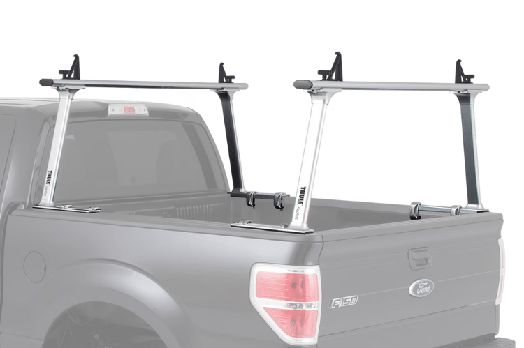 Thule 27000XT GMC Sierra 2500HD/3500HD 1999-2021 TracRac TracONE Bed Rack Silver