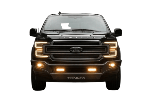 Front view of Ford F150 2018–2020 TrailFX FPRB004TI pre-runner front bumper