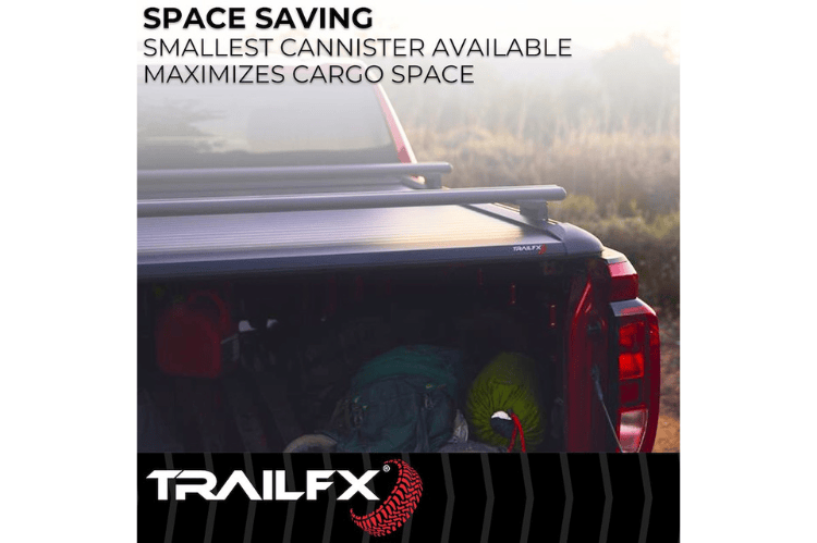 TrailFX RCI retractable tonneau cover TFX6001 for 2019-2026 Chevy Silverado 1500 5.8 bed durable retractable bed cover.