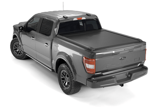 TrailFX RCI retractable tonneau cover TFX6001 for 2019-2026 GMC Sierra 1500 5.8 bed durable retractable bed cover.