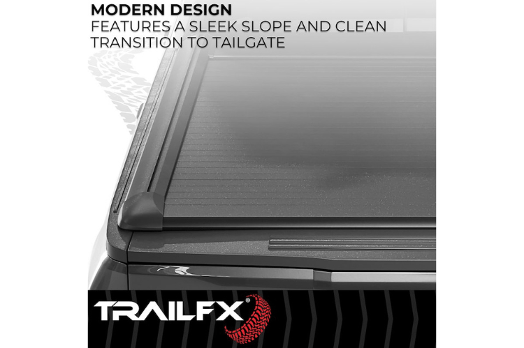 TrailFX RCI retractable tonneau cover TFX6001 for 2019-2026 GMC Sierra 1500 5.8 bed durable retractable bed cover.
