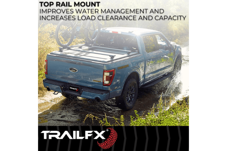 TrailFX RCI retractable tonneau cover TFX6001 for 2019-2026 GMC Sierra 1500 5.8 bed durable retractable bed cover.