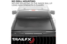 TrailFX RCI retractable tonneau cover TFX6001 for 2019-2026 GMC Sierra 1500 5.8 bed durable retractable bed cover.