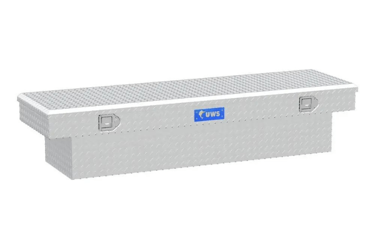 UWS TBS-69 GMC Sierra 2500HD/3500HD 1999-2023 69" Crossover Truck Tool Box Bright Aluminum