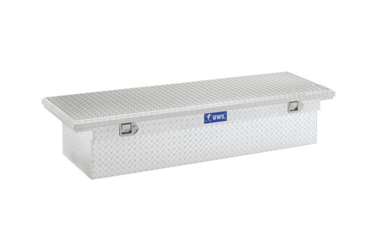 UWS TBS-69-LP Dodge Ram 2500/3500 2011-2018 69" Crossover Truck Tool Box with Low Profile Bright Aluminum