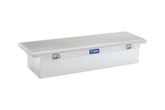 UWS TBS-69-LP GMC Sierra 2500HD/3500HD 1999-2023 69" Crossover Truck Tool Box with Low Profile Bright Aluminum