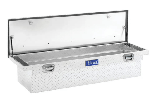 UWS TBS-69-LP Chevy Silverado 2500HD/3500HD 1999-2023 69" Crossover Truck Tool Box with Low Profile Bright Aluminum