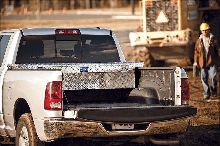 UWS TBS-72-LP Dodge Ram 2500/3500 2003-2023 72" Crossover Truck Tool Box with Low Profile Bright Aluminum