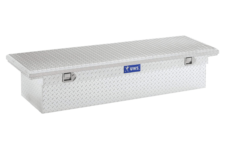 UWS TBS-72-LP Dodge Ram 2500/3500 2003-2023 72" Crossover Truck Tool Box with Low Profile Bright Aluminum