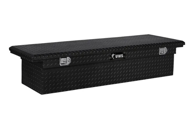 UWS TBS-72-LP-BLK Dodge Ram 2500/3500 2003-2023 72" Aluminum Truck Tool Box with Low Profile Gloss Black