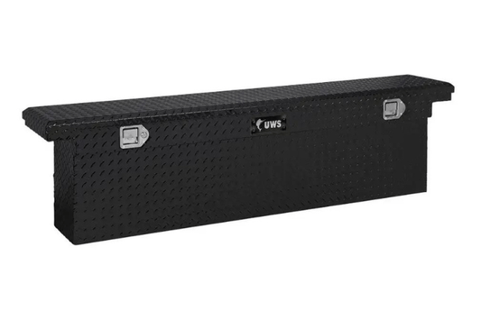 UWS TBSD-69-SL-LP-B Chevy Silverado 2500HD/3500HD 1999-2023 69" Deep Slim Truck Tool Box with Low Profile Gloss Black