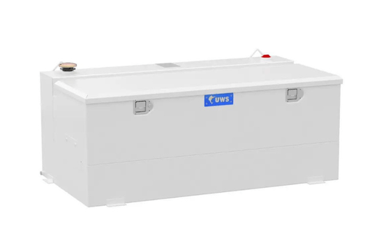 UWS ST-100-COMBO-W GMC Sierra 2500HD/3500HD 1999-2019 100-Gallon Steel-Aluminum Combo Transfer Tank White