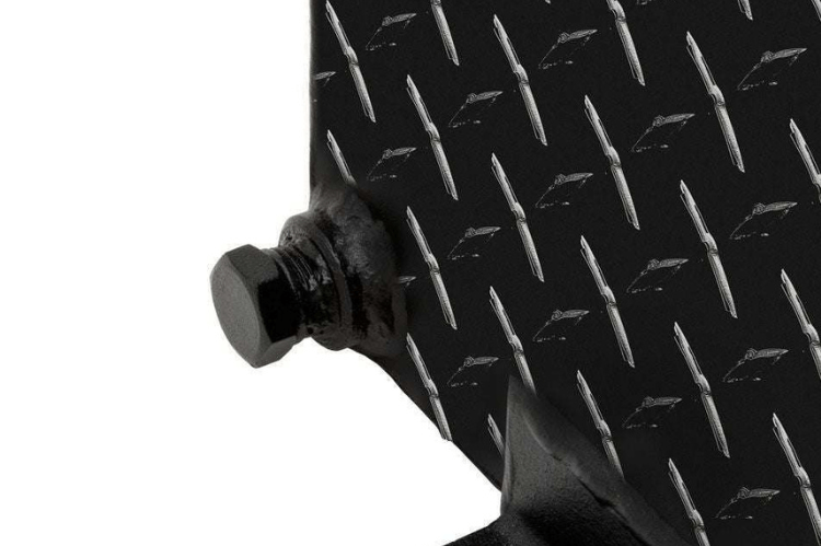 UWS TT-50-L-T-P-BLK Dodge Ram 2500/3500 2011-2021 50-Gallon L-Shape Aluminum Fuel Transfer Tank Gloss Black