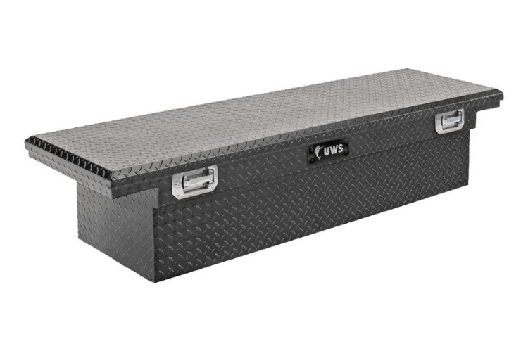 UWS TBS-69-LP-PH-MB GMC Sierra 2500HD/3500HD 1999-2023 69" Truck Tool Box with Low Profile, Pull Handles Matte Black