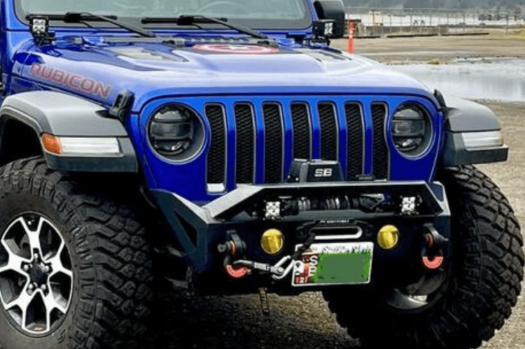 Magnum Raptor Series Jeep Gladiator Front Bumper 2020-2024 FBM22JPN-RT Stubby Winch Ready with RT Series Light Bracket