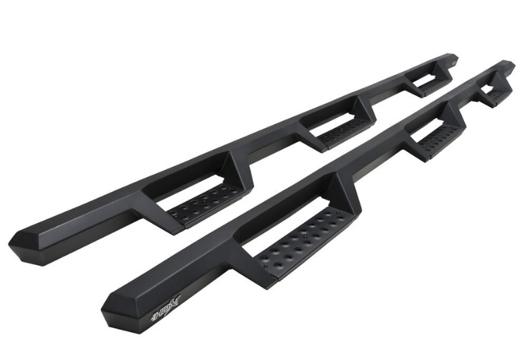 Westin 56-534775 2020-2023 GMC Sierra 2500/3500 HDX Drop Wheel-to-Wheel Nerf Step Bars - Textured Black