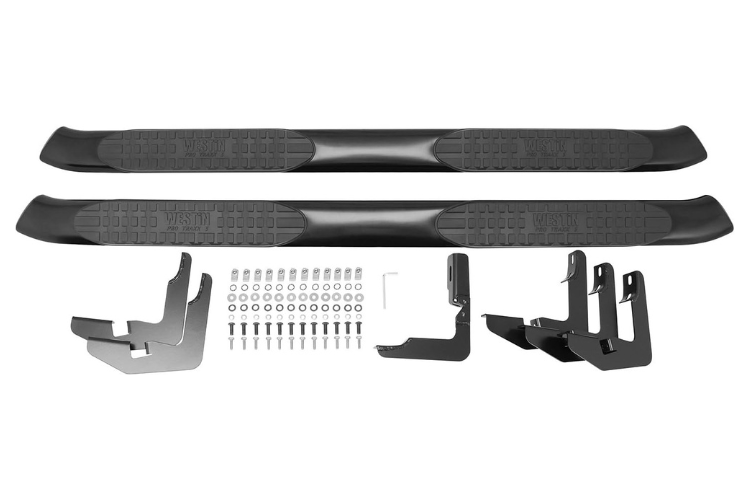 Westin 21-53725 GMC Sierra 2500HD/3500HD 2015-2019 Pro Traxx 5 Oval Nerf Bars Crew Cab - Black